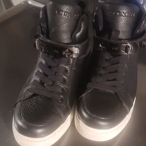 Coach Black Leather High-Tops